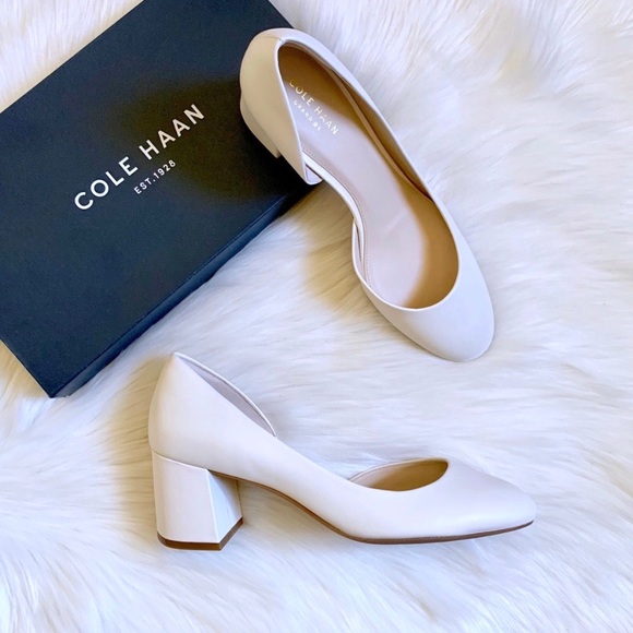 Cole Haan Shoes - Cole Haan Daina Grand D’orsay Ivory Leather Pumps